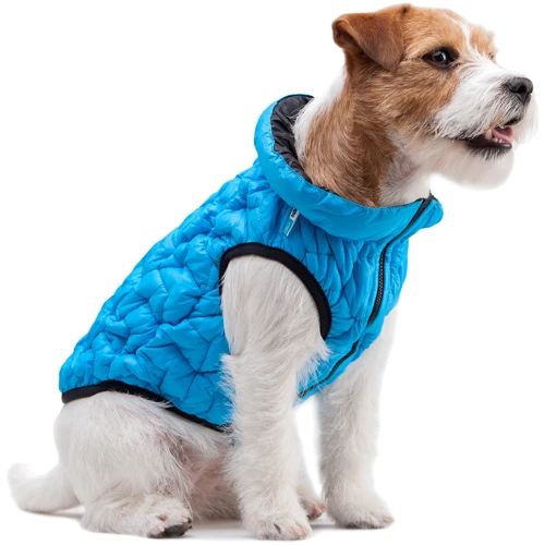 Курточка двусторонняя AiryVest UNI для больших собак размер L55 голубая/черная (2571): Размер животного Большие