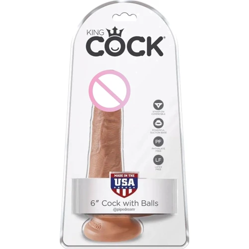 Фаллоимитатор Pipedream King Cock 6" Cock with Balls