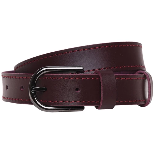 Женский ремень Borsa Leather бордовый (br110vgenw21)