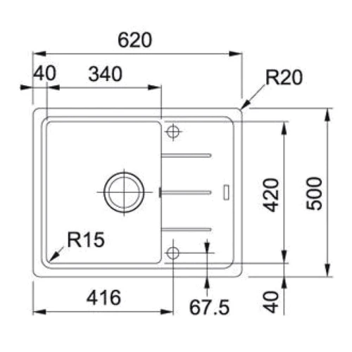 Franke BFG 611-62 оникс (114.0272.580)