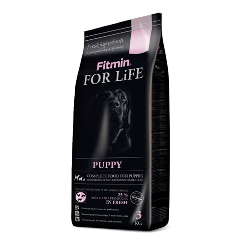 Корм для щенков, беременных и кормящих собак Fitmin dog For Life Puppy all breeds всех пород 3 кг (ф9787)