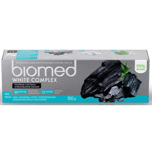 BioMed White Complex Зубная паста "Уголь" 100 g: Класс косметики Масс-маркет