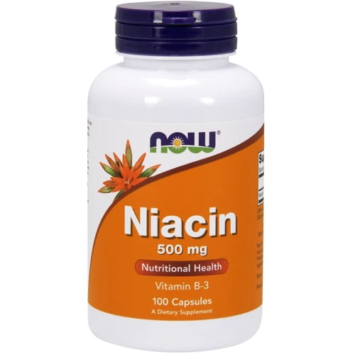 NOW Foods Niacin 500 mg Capsules 100 caps