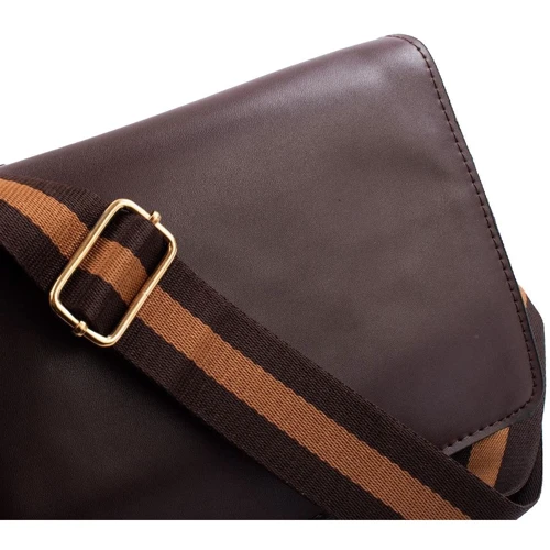 Женская сумка почтальонка Valiria Fashion темно-коричневая (4DETBI8809-10): Пол Женский