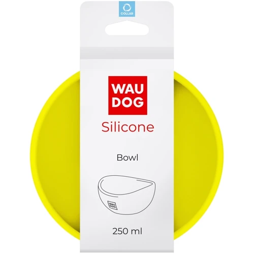Миска WAUDOG Silicone 250 мл желтый (50818)