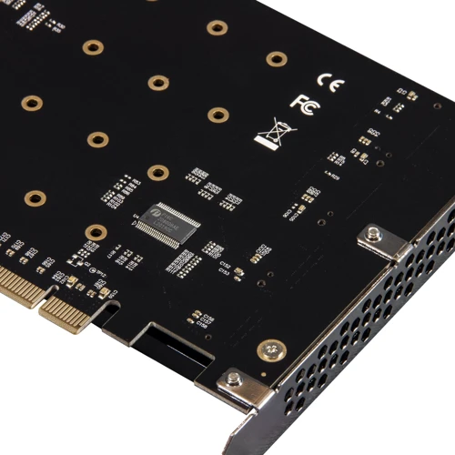 Frime PLX8747 (ECF-PCIEtoSSD013): Внутренние разъемы 4 x M.2