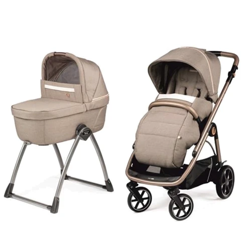 Коляска універсальна 2 в 1 Peg-Perego Veloce Belvedere з підставкою до колиски рожеве золото (PACK-VEL2100000011)
