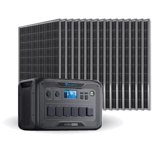 Комплект Bluetti AC500 5000W + 15х Фотомодулей JA Solar JAM54S30-400/MR