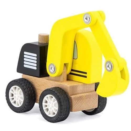 Деревянная машинка Viga Toys Экскаватор Желтый (44517)
