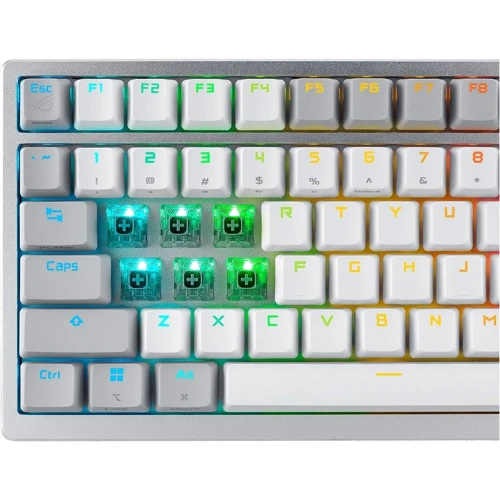 Клавиатура ASUS ROG Azoth NX Red Moonlight White (90MP031A-BKUA11): Интерфейс подключения Bluetooth