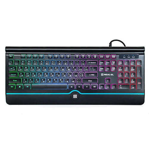 Клавиатура REAL-EL Comfort 8000 Backlit Black: Интерфейс подключения USB