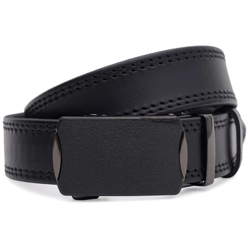 Чоловічий ремінь Borsa Leather чорний (115v1genav32-black)