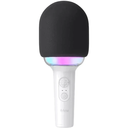 Микрофон для караоке Fifine RGB E2W White: Тип преобразователя Динамический