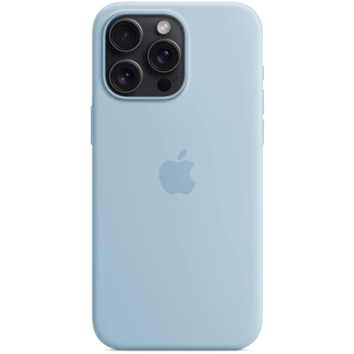 Чохол для iPhone Apple for iPhone 15 Pro Max Silicone Case with MagSafe Light Blue (MWNR3) : Тип чохла накладка на заднюю часть