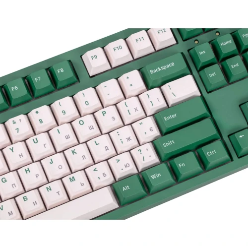 Клавиатура Akko 3087 Matcha Red 87Key Cherry MX Blue USB UA No LED Green (A3087_MA_CBL): Количество клавиш 87