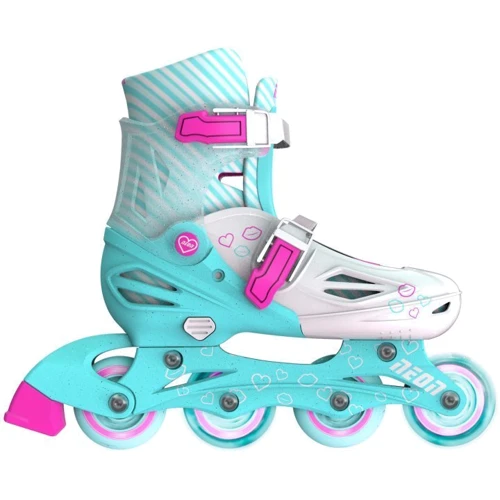 Ролики Neon Inline Skates бирюзовые 30-33 (NT07T4): Пол унисекс