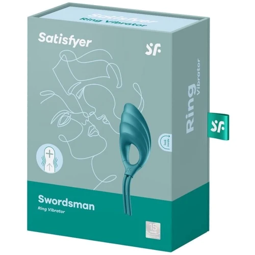Эрекционное виброкольцо лассо Satisfyer Swordsman Green