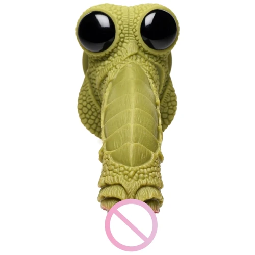 Фантазійний фалоімітатор Creature Cocks Swamp Monster Green Scaly Silicone Dildo: Призначення Вагінальні