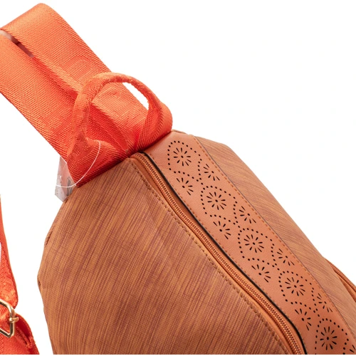 Женский рюкзак Valiria Fashion коричневый (3DETBQ-091-10-1): Фактура Перфорация, Матовая, Гладкая