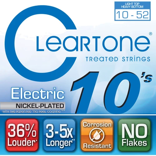 Струна для гитар Струны CLEARTONE 9420 ELECTRIC NICKEL-PLATED HEAVY BOTTOM 10-52