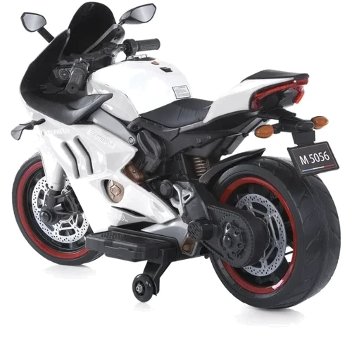 Детский электромотоцикл 2 колесный Bambi Racer Ducati белый (M 5056EL-1): Рекомендуемый возраст от 3 лет до 8 лет