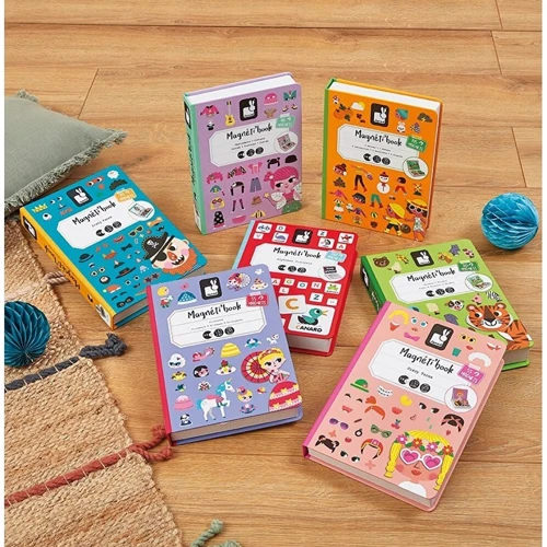 Магнитная книга Janod Принцессы 55 элемента (J02725)