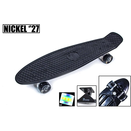Пенниборд Nickel 27 Black Светящиеся колеса