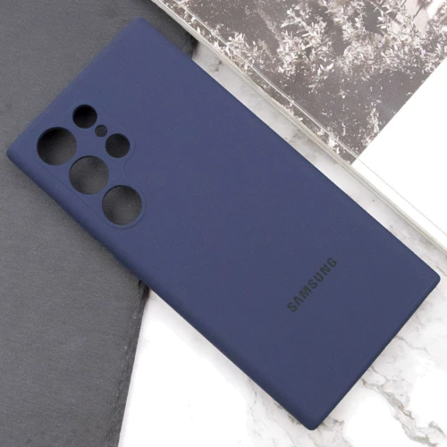 Аксесуар для смартфона Lakshmi Premium Silicone Case з Logo Full Camera Midnight Blue Samsung S928 Galaxy S24 Ultra: Колір темно-cиний