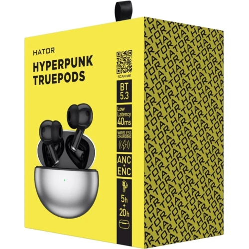 Наушники HATOR Hyреrpunk Truepods SyncHUB Black (HTA430) фото 5