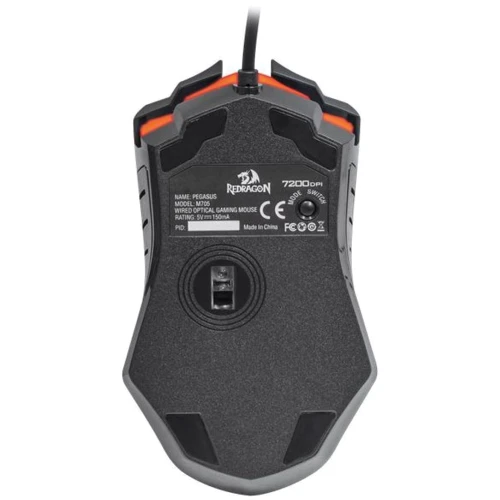 Мишка Redragon Pegasus USB Black (74806): Довжина кабелю 1.8 м