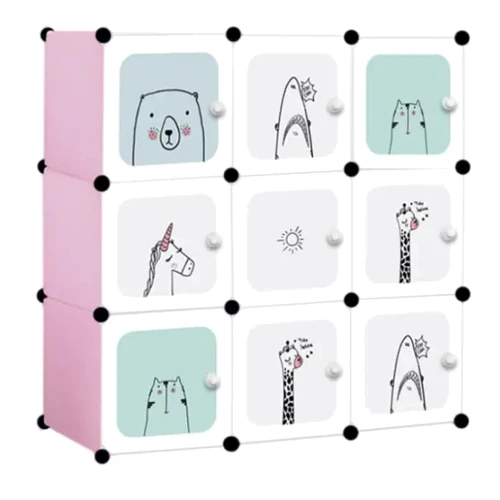 Модульна шафа-органайзер Hop-Sport Leobert Kids для дитячих іграшок рожевий (5903332074914): Виробник Hop-Sport