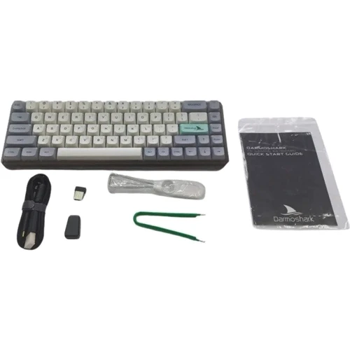 Клавіатура Motospeed Darmoshark K5 Gateron Silver Pro Light Gray (dmk5lgspro): Кількість клавіш 68