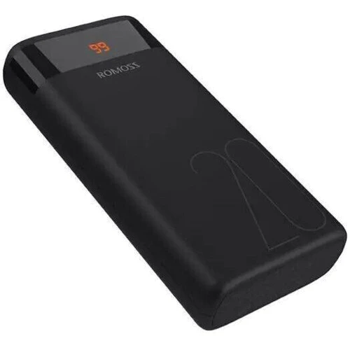 Зовнішній акумулятор Romoss Power Bank 20000mAh Ares20 Black (PAS20-102-2135H): Вбудований кабель немає