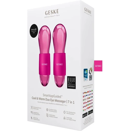 Массажер GESKE Cool&Warm Duo Eye Massager 7в1 magenta