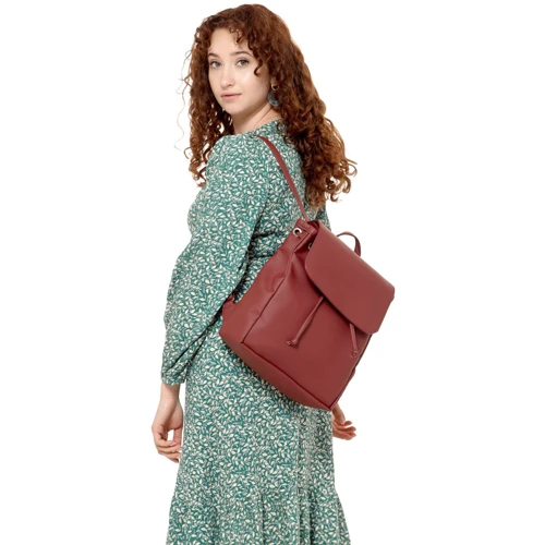 Жіночий рюкзак Sambag Loft MZN бордовий (22200005)