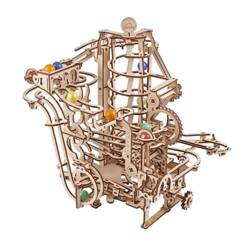 Механічний 3D пазл UGEARS Марбл-траса Спіральний підйомник (70177) фото 4