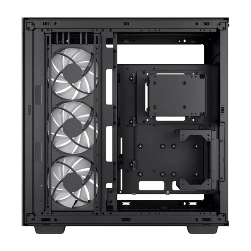 Корпус Deepcool CH780 Black: Материал передней панели закаленное стекло