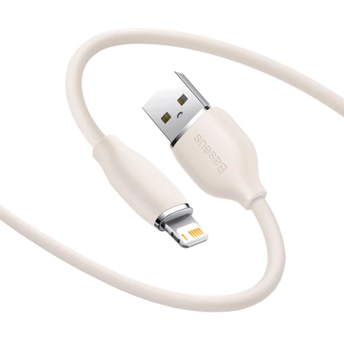 Кабель Baseus USB Cable to Lightning Jelly Liquid Silica Gel 2.4A 1.2m Pink (CAGD000004): Длина 1.2 м