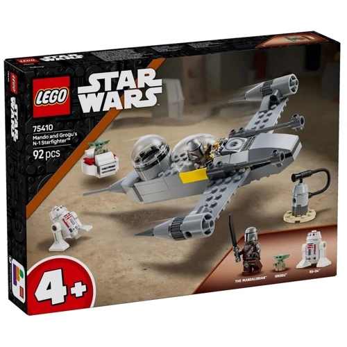 Конструктор LEGO Star Wars Звездный истребитель N-1 Мандо и Грогу 92 детали (75410): Количество деталей, шт. 92