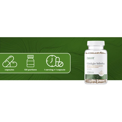 OstroVit Vege Ginkgo Biloba Гінкго Білоба 120 капсул: Форма випуску Капсулы