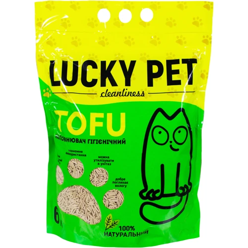 Наповнювач для котячого туалету Luсky Pet Тофу гіпоалергенний 6 л (193062)