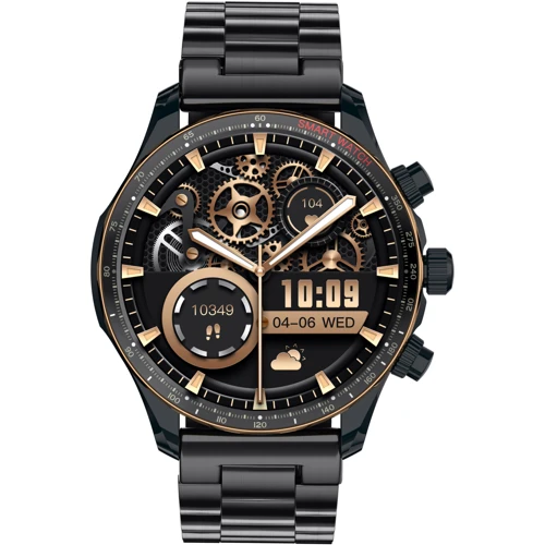 Смарт-часы Globex Smart Watch Titan Black: Дисплей 1.43" AMOLED (466x466)