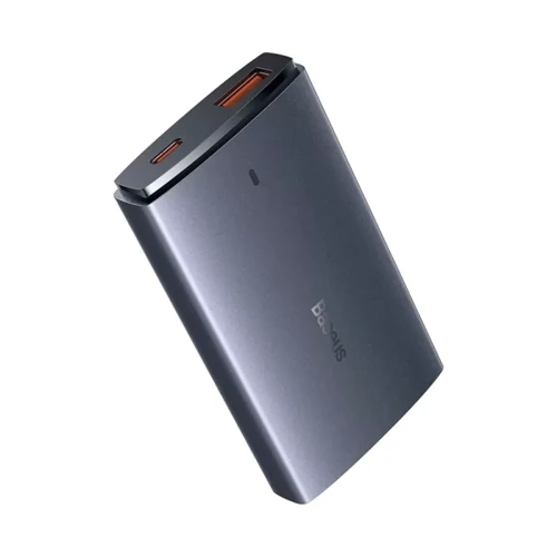 Зарядное устройство Baseus Wall Charger GaN5 Pro USB+USB-C Ultra-Slim 65W 100W Gray with USB-C Cable (CCGP150113): Особенности USB-C
