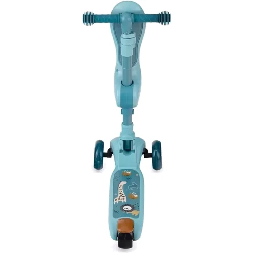 Самокат MoMi Kiuru blue (HUBA00036): Конструкция рамы складная