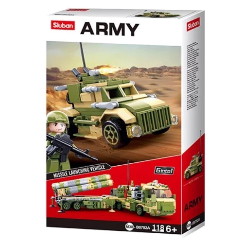 Конструктор SLUBAN M38-B0782A військова техніка, фігурка, 118дет, 14-24-4,5см