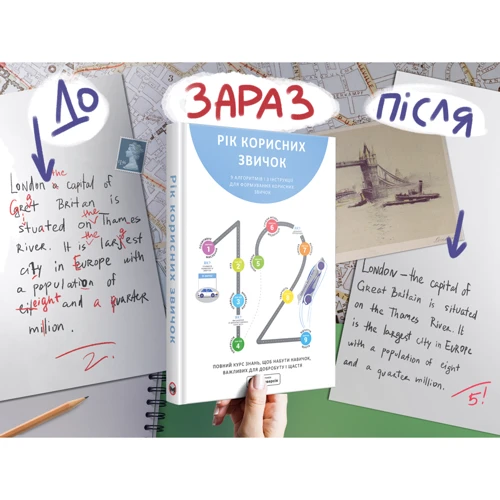 Рік корисних звичок. Повний курс знань, щоб набути звичок, важливих для добробуту та счастья. Збірник самарі + аудіокнижка: Виробник МОНОЛИТ