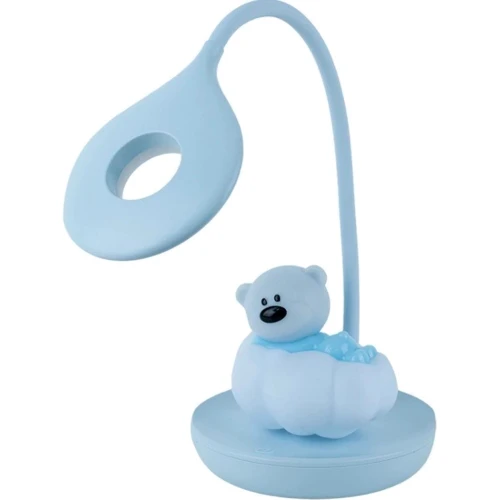 Настольная лампа LED Kite с аккумулятором Cloudy Bear голубая (k24-493-2-3)