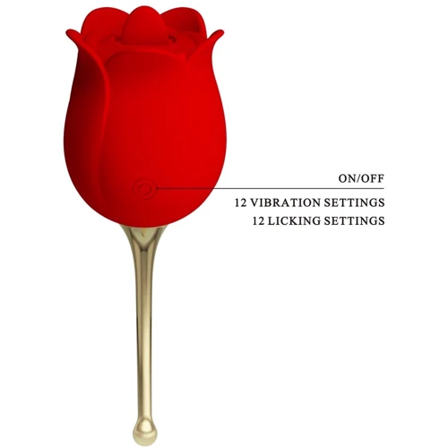 Клиторальный стимулятор Pretty Love Rose Lover Red