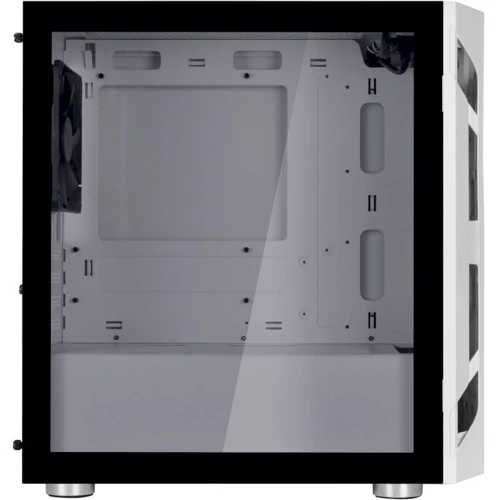 Корпус Silverstone Fara H1M White (SST-FAH1MW-G): Материал передней панели пластик и металл