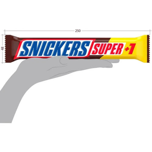 Упаковка батончиков Snickers Super +1 20х112.5 г (УП5900951261053)